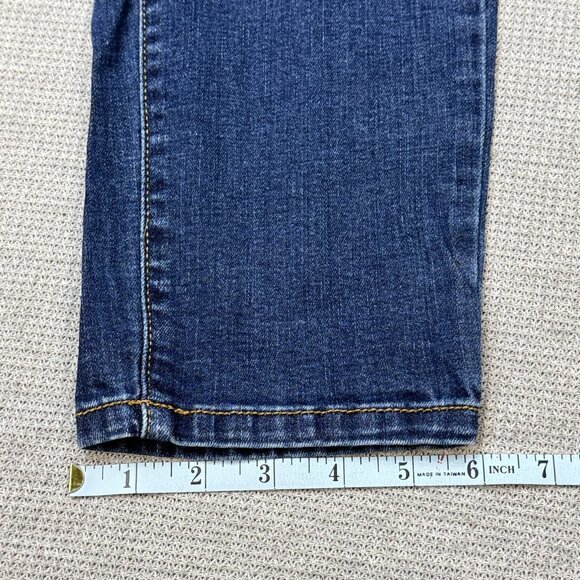 KanCan Womens Blue Distressed Denim Jeans Skinny Leg Mid Rise Size 13/30 - Picture 12 of 13